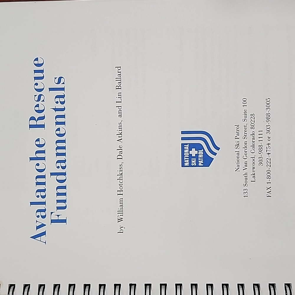 Avalanche Rescue Fundamentals book - Picture 3 of 4